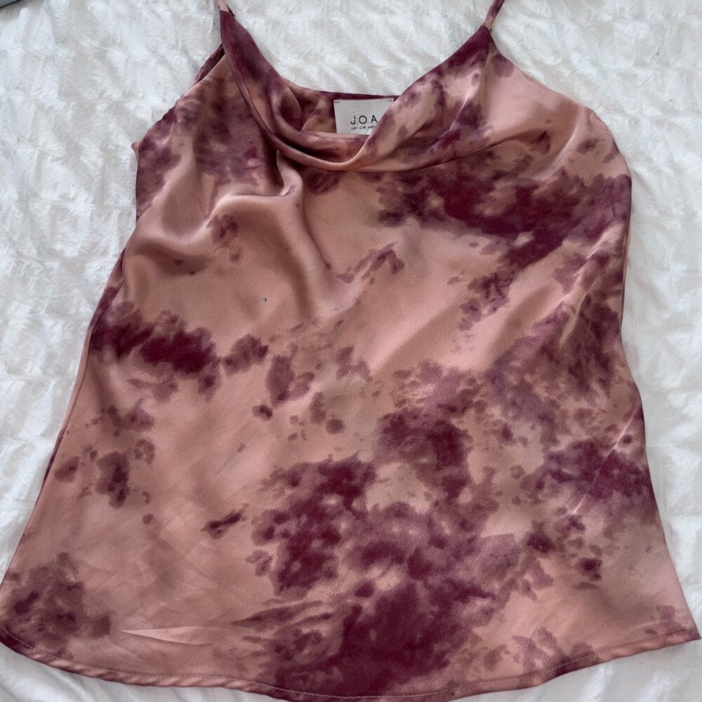 Printed Cowl Neck Top